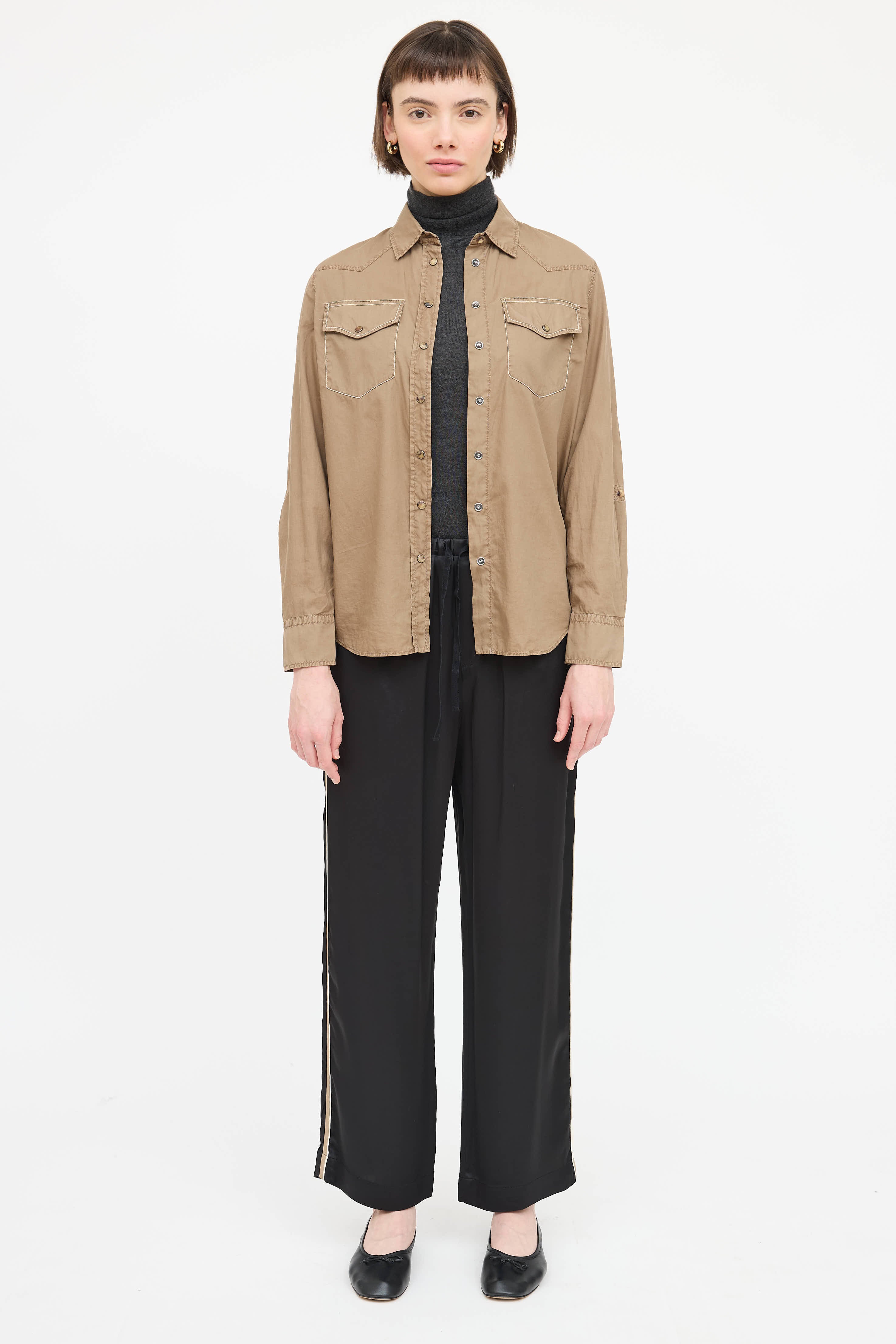 Brunello Cucinelli Monili Button Up Shirt