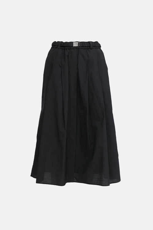 Brunello Cucinelli Belted Midi Skirt