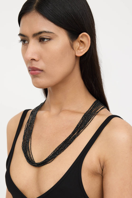 Brunello Cucinelli Beaded Wrap Necklace