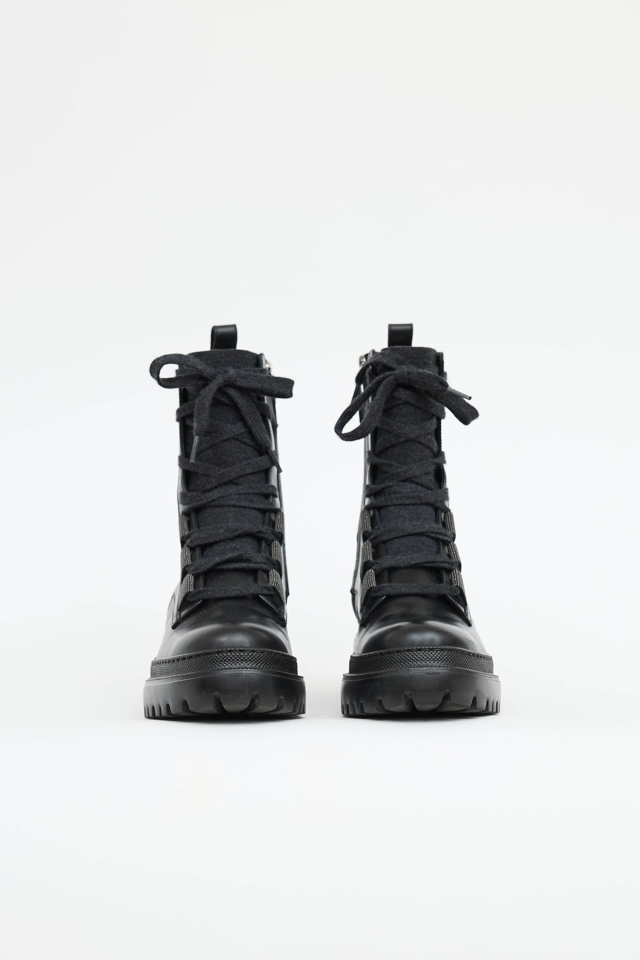 Brunello Cucinelli Monili Combat Boot