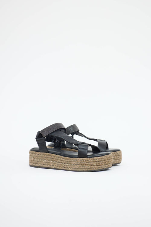 Brunello Cucinelli Monili Espadrill Sandal