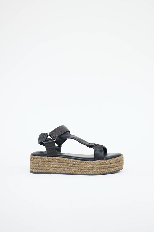 Brunello Cucinelli Monili Espadrill Sandal