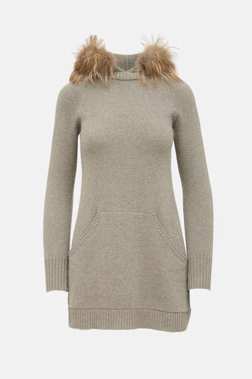 Brunello Cucinelli Cashmere Fur Hoodie