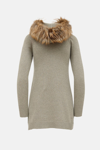 Brunello Cucinelli Cashmere Fur Hoodie