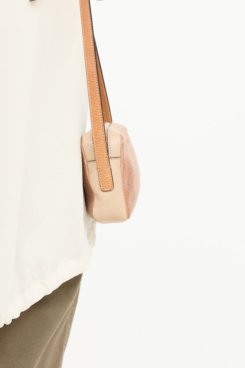 Brunello Cucinelli Leather Contrast Logo Bag
