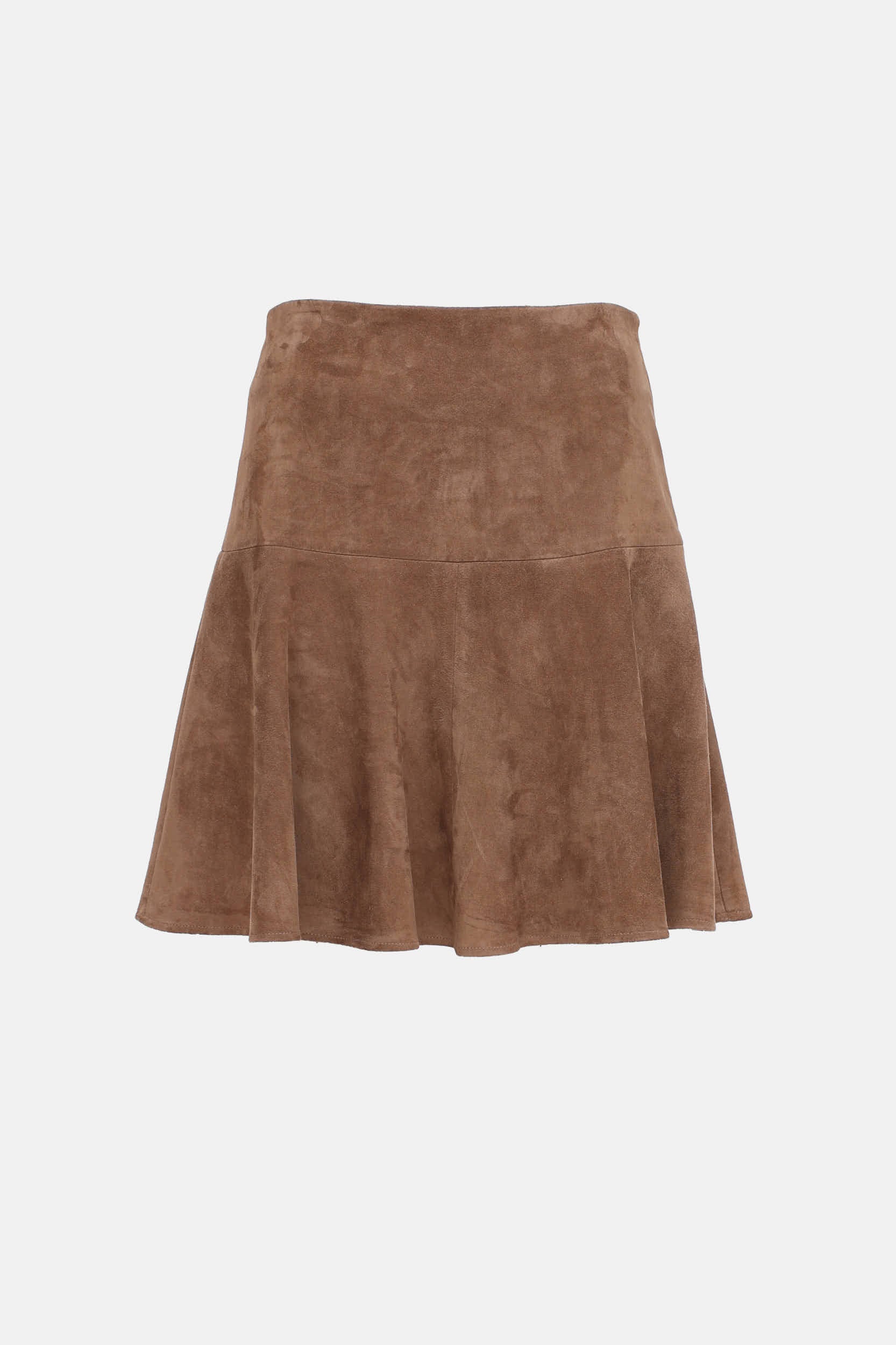 Brunello Cucinelli Suede Midi Skirt