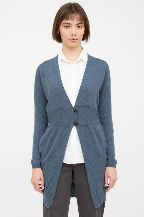 Cashmere Knit V-Neck Cardigan