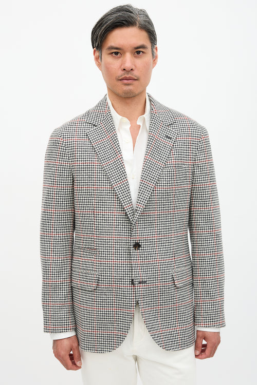 Brunello Cucinelli Flannel Patterned Blazer