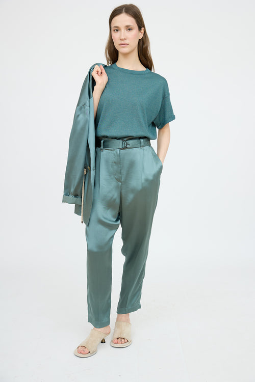 Brunello Cucinelli Cashmere Sparkly T-Shirt