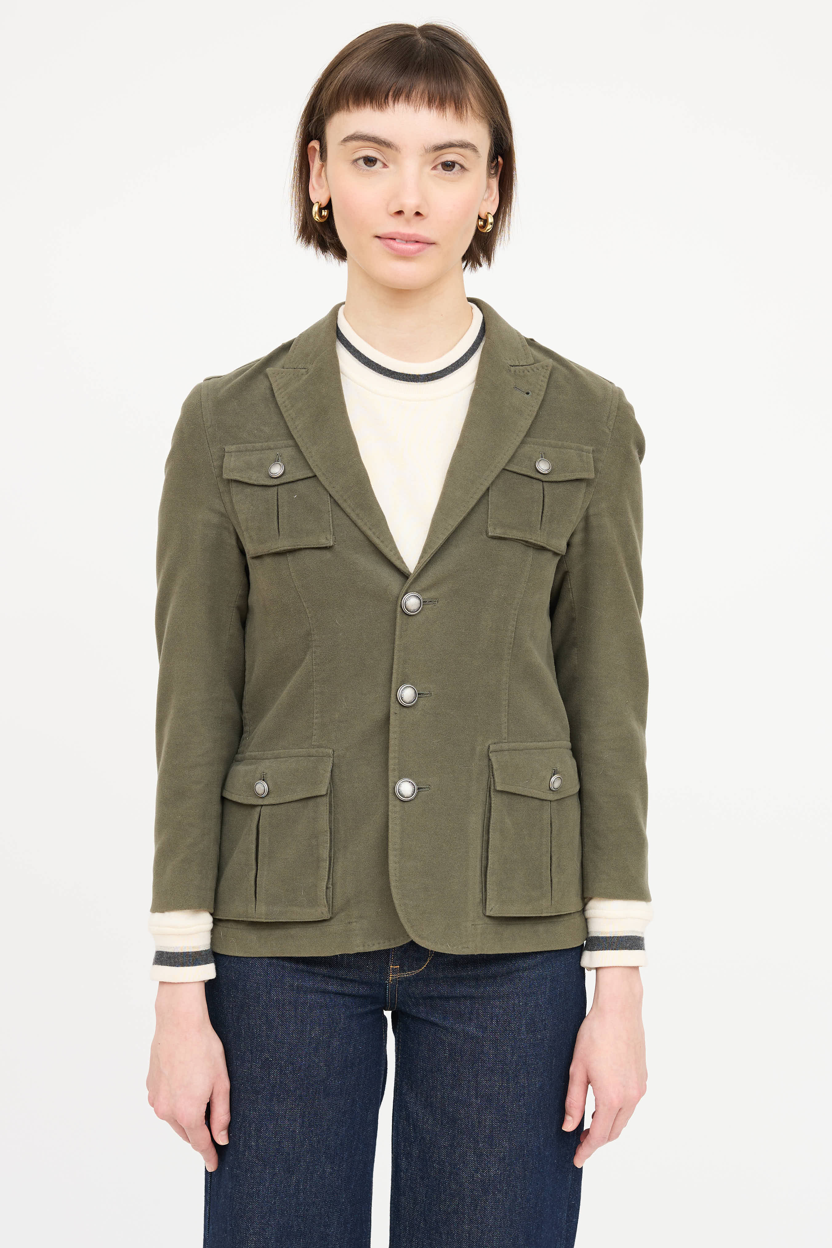 Brunello Cucinelli Cotton Cashmere Blazer