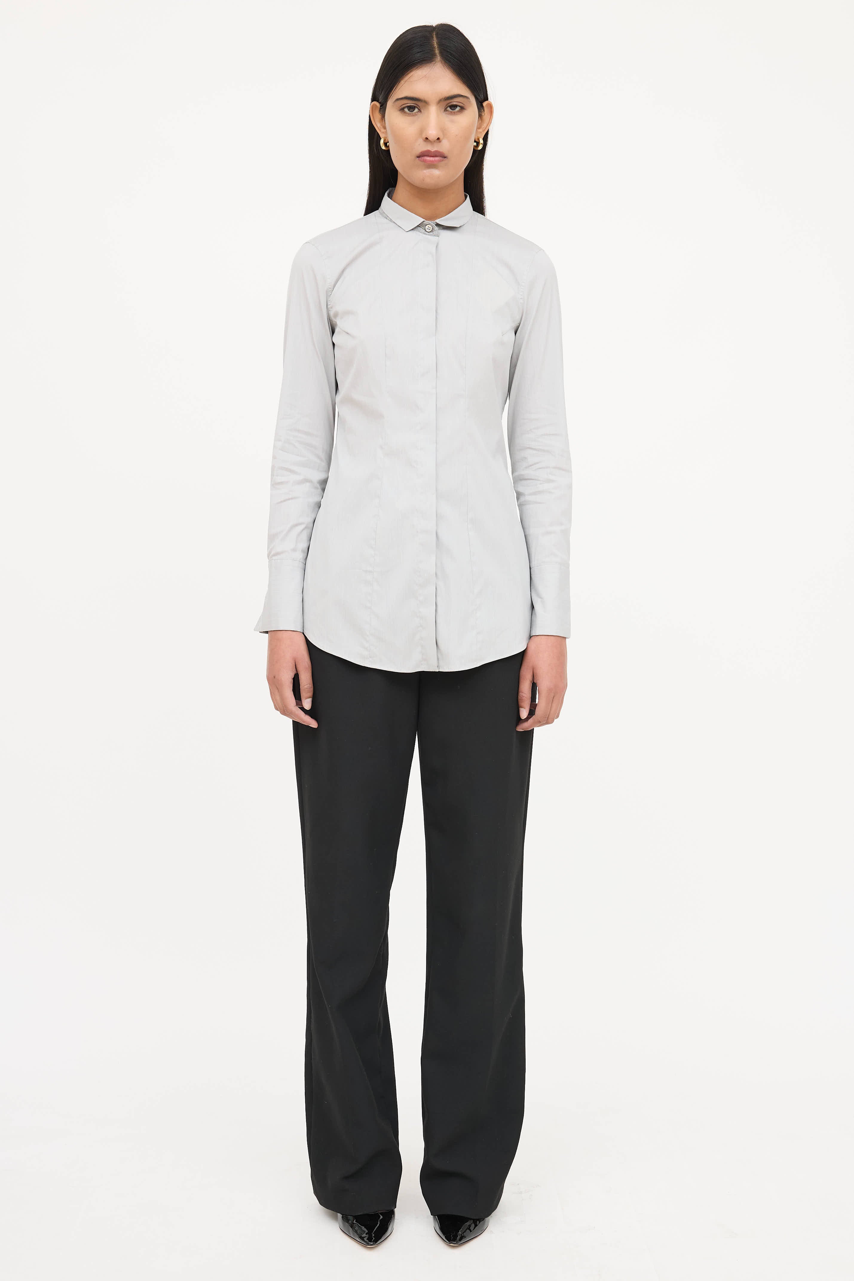 Brunello Cucinelli Cotton Monili Button Up Shirt