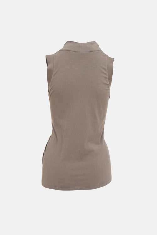 Brunello Cucinelli Draped Sleeveless Top