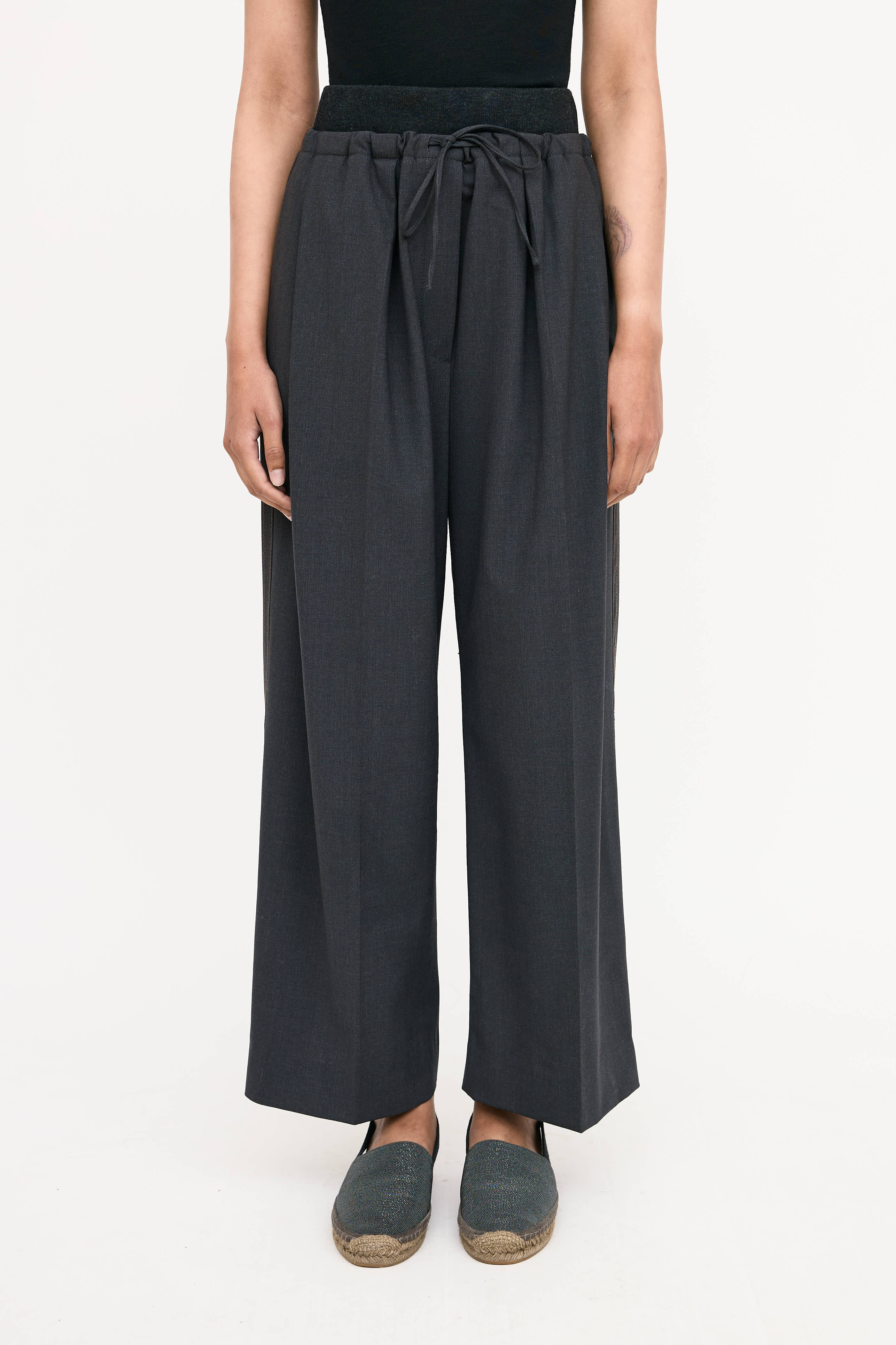 Brunello Cucinelli grey wool trousers