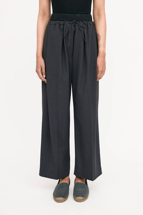 Brunello Cucinelli grey wool trousers