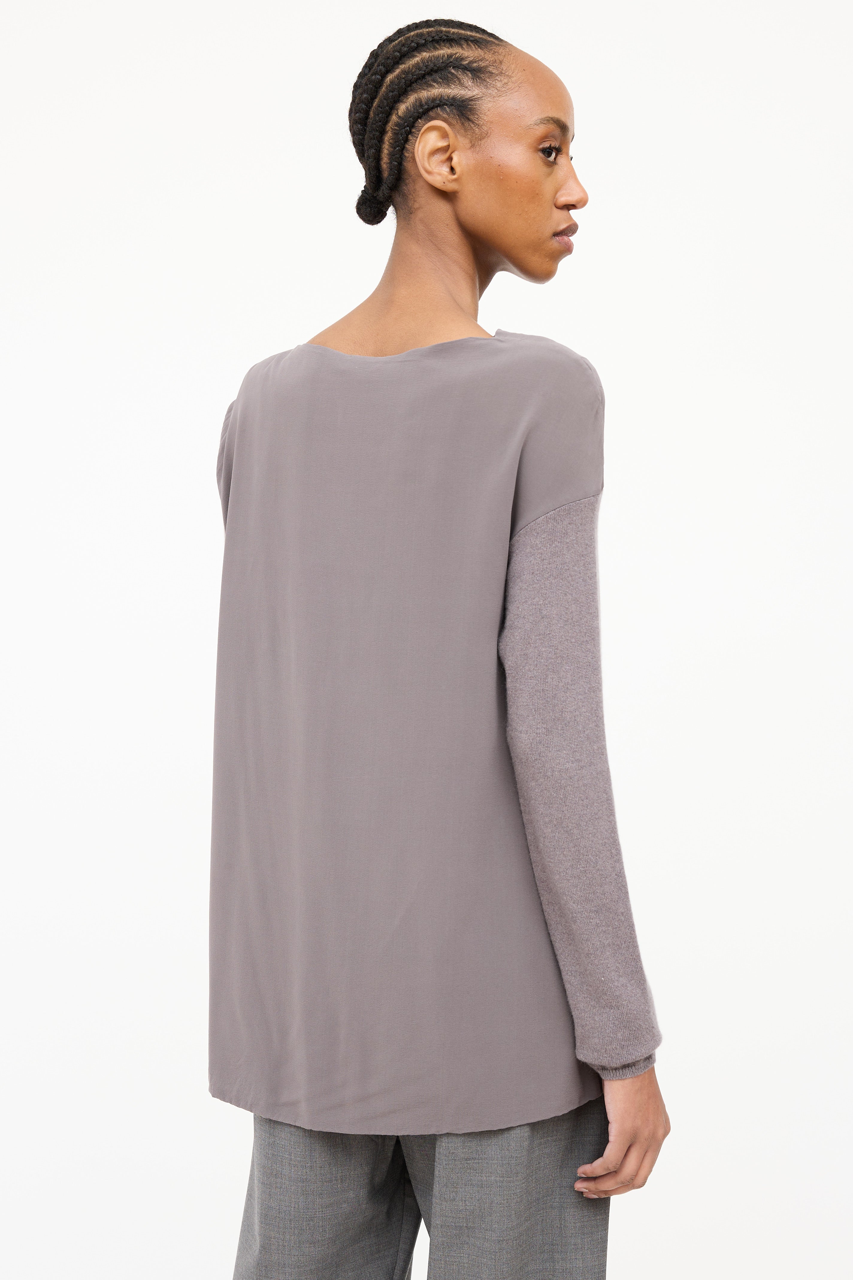 Brunello Cucinelli Silk Drape Top
