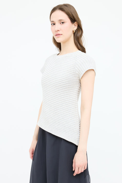 Brunello Cucinelli Assymetrical Knit Top