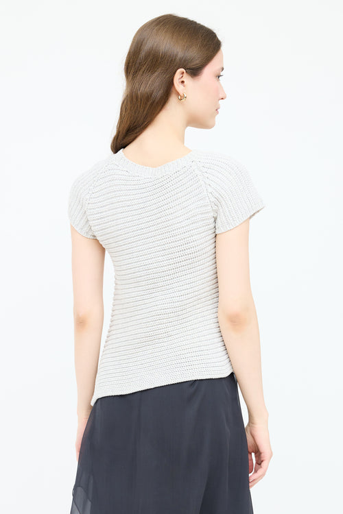 Brunello Cucinelli Assymetrical Knit Top
