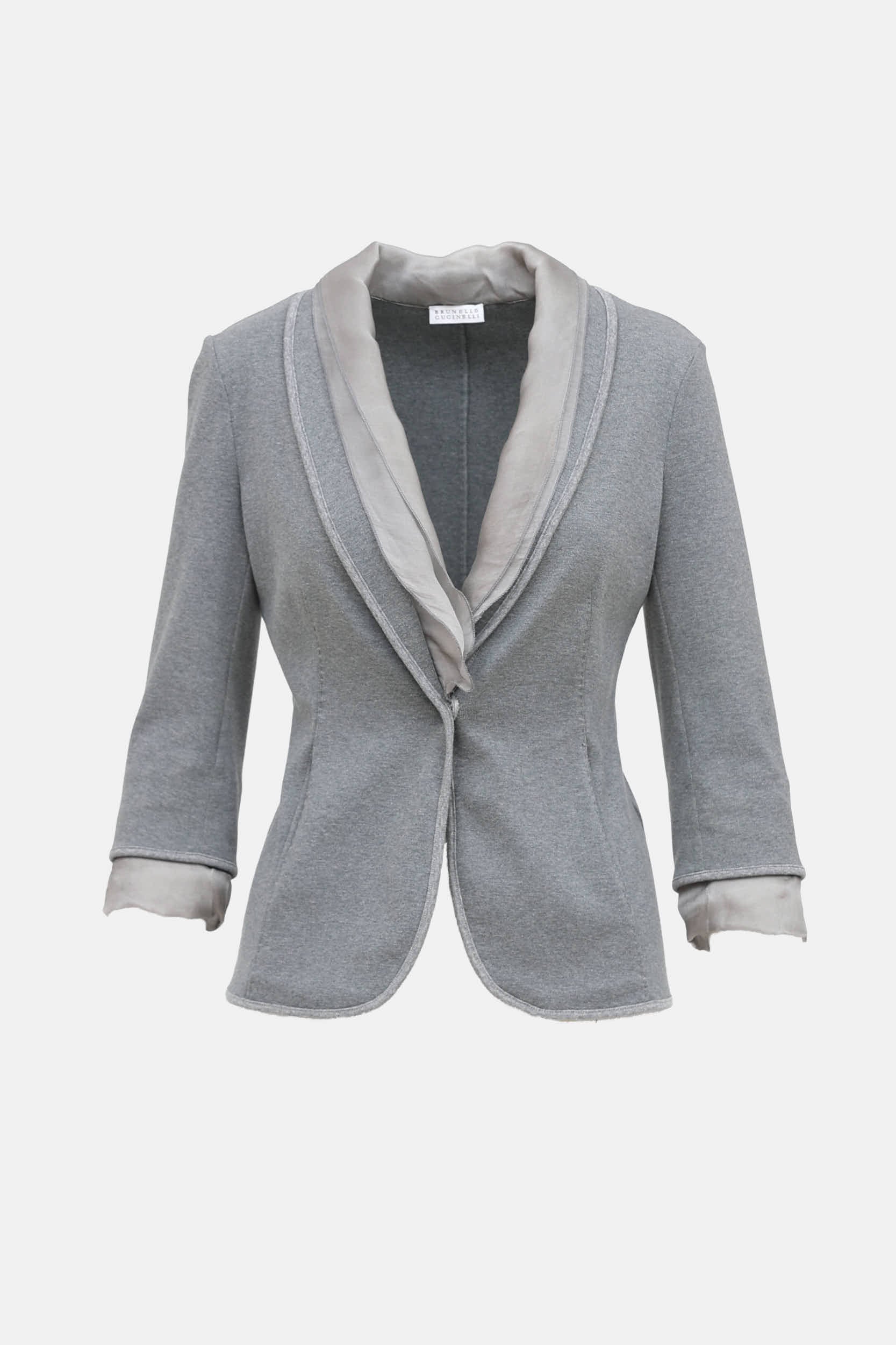 Brunello Cucinelli Cotton Ruffle Blazer
