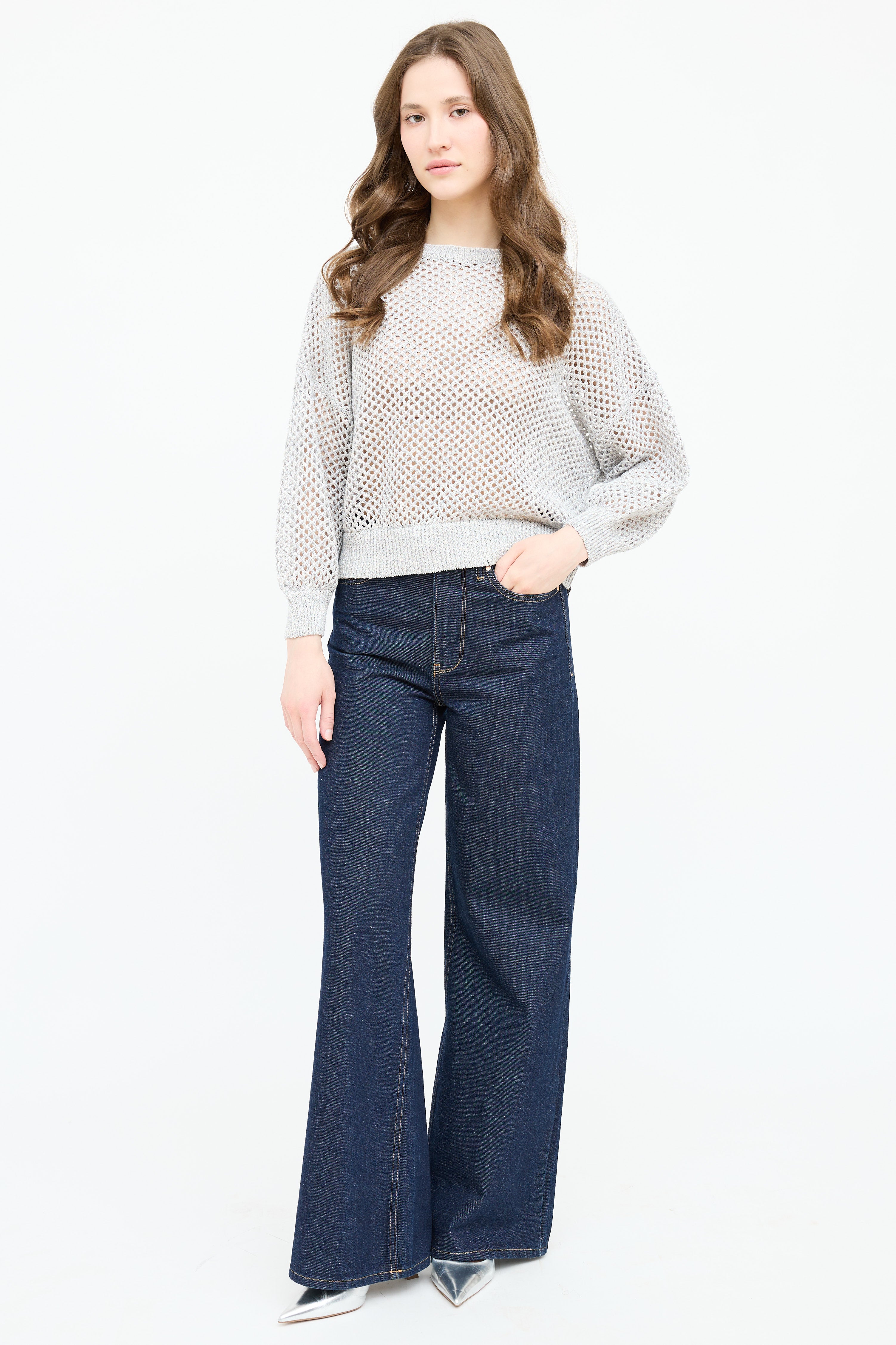 Brunello Cucinelli Knit Sparkle Sweater