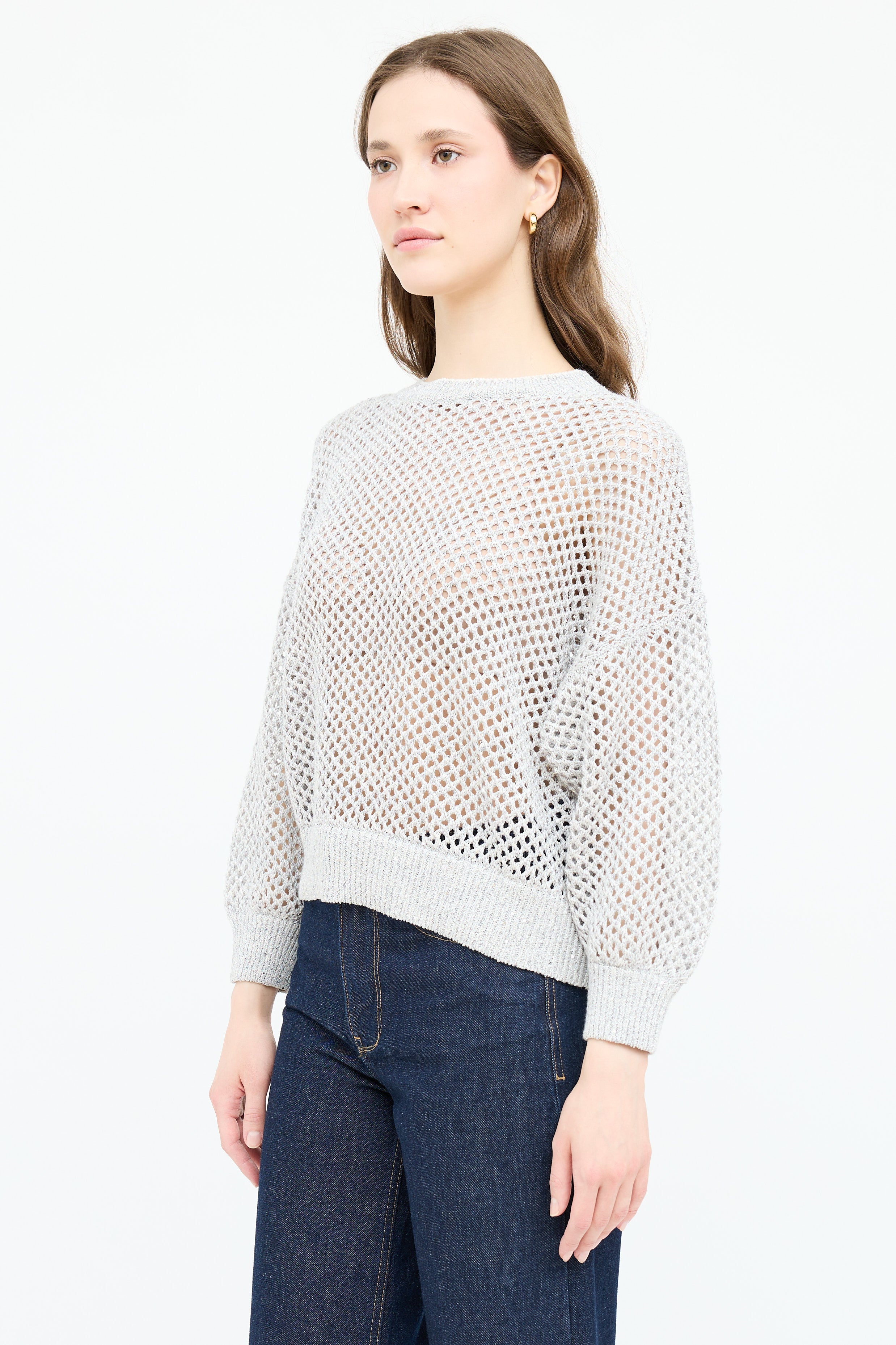 Brunello Cucinelli Knit Sparkle Sweater