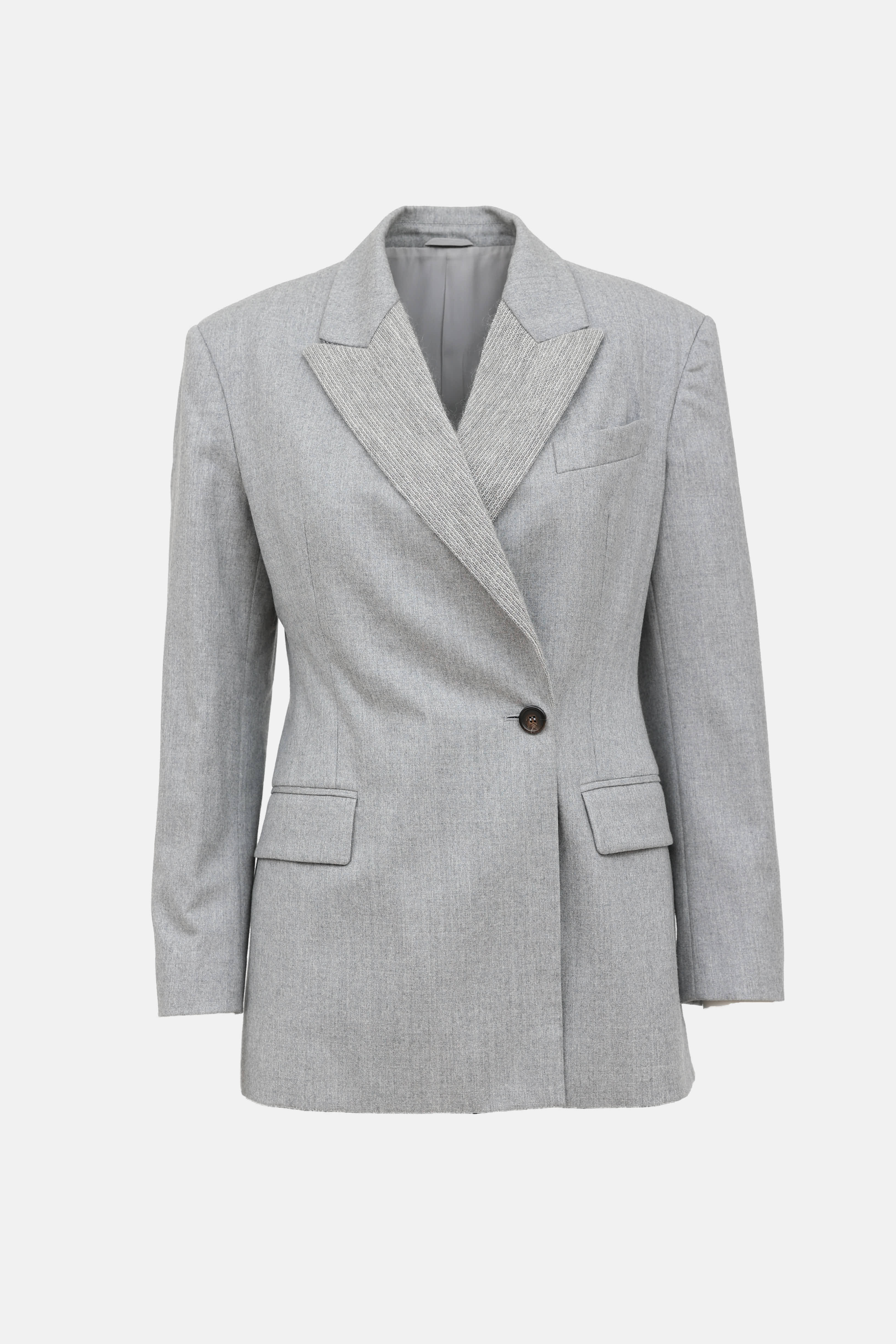 Brunello Cucinelli Wool Monili Bead Pant Suit