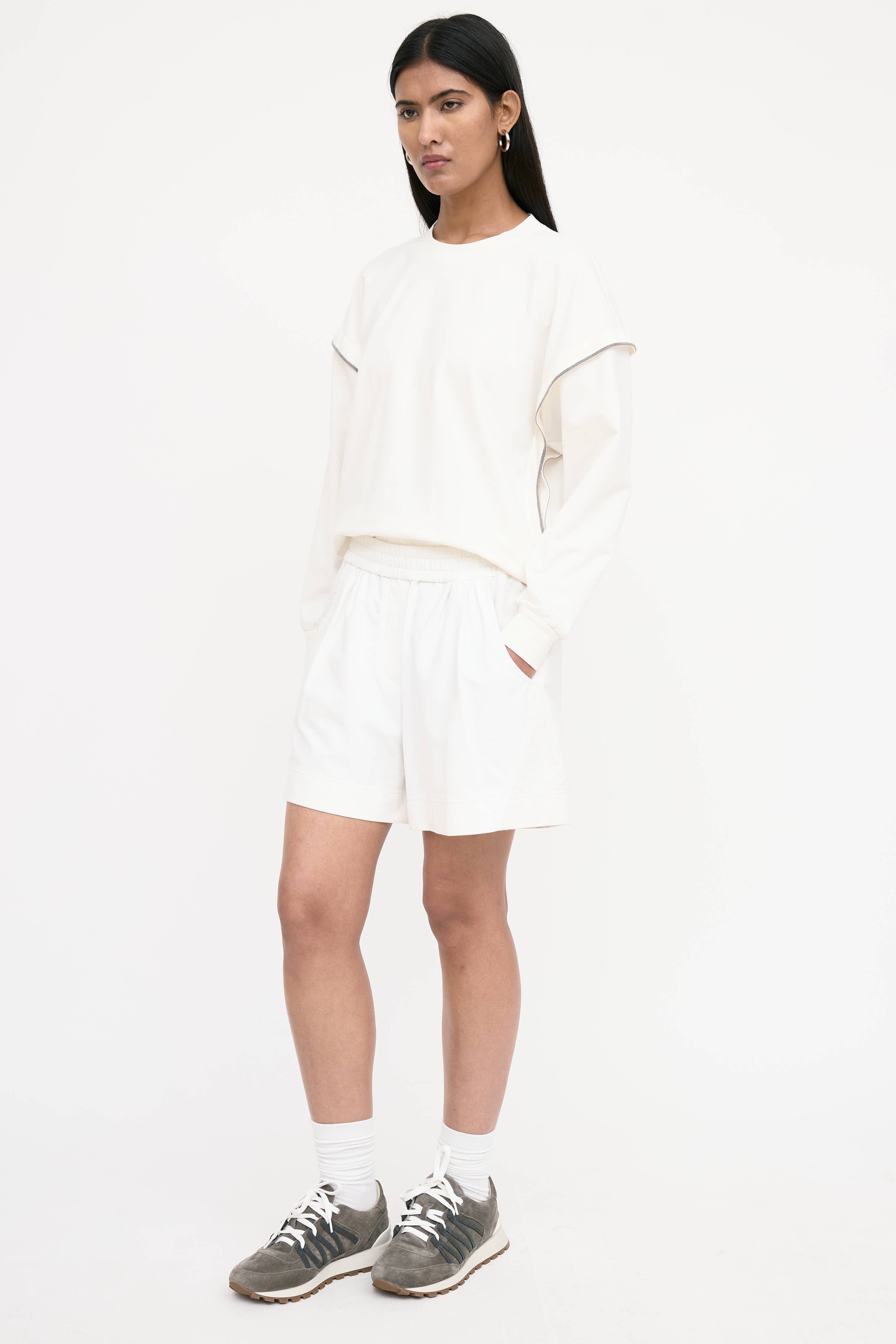 Brunello Cucinelli Panelled Sweat Short