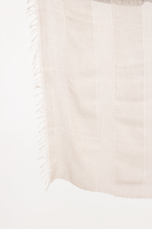 Brunello Cucinelli Sequin Fray Scarf