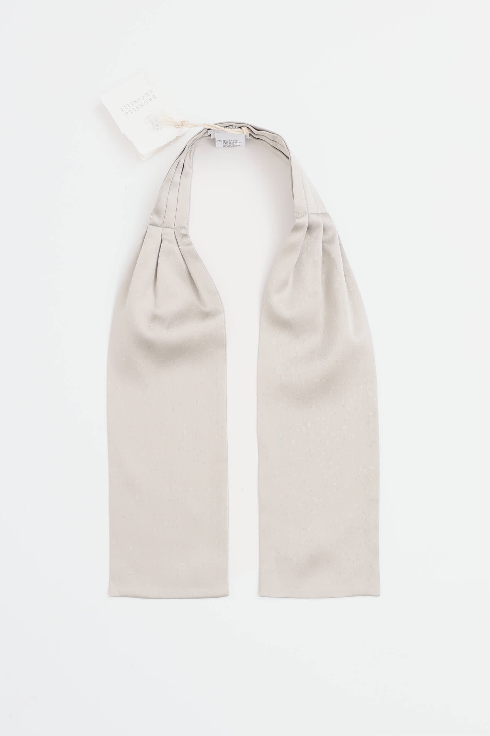 Brunello Cucinelli Silk Pleated Bow Tie
