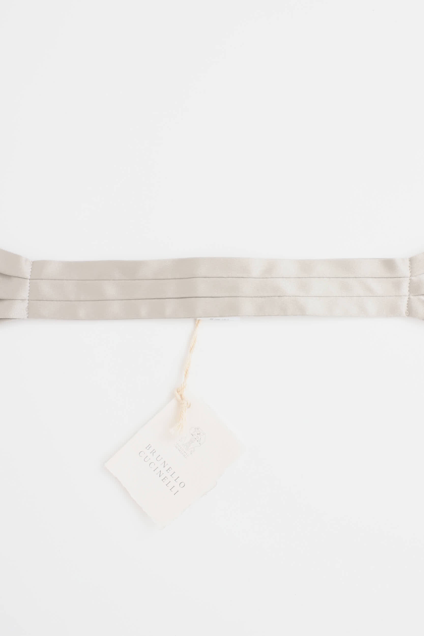 Brunello Cucinelli Silk Pleated Bow Tie