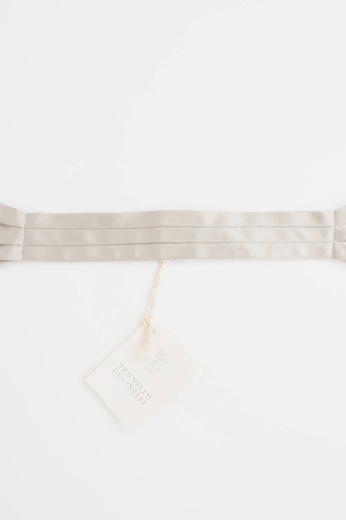 Brunello Cucinelli Silk Pleated Bow Tie