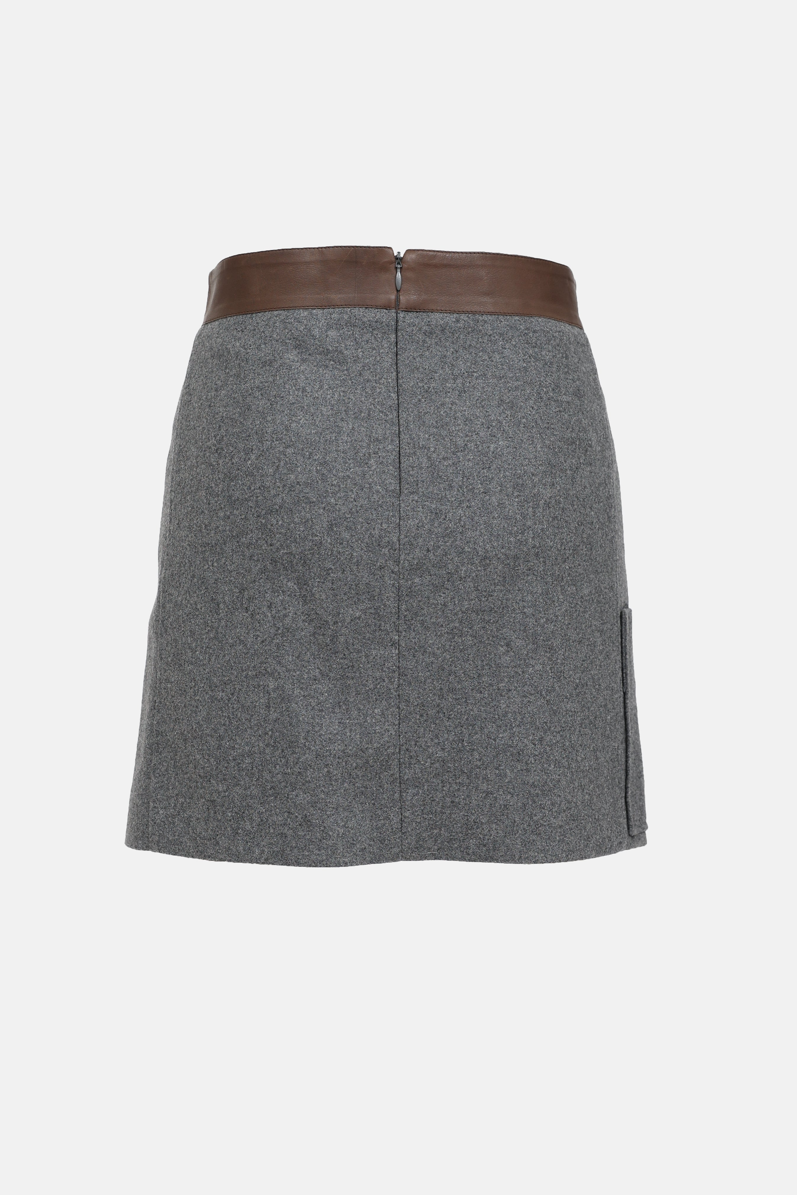 Brunello Cucinelli Wool Midi Skirt