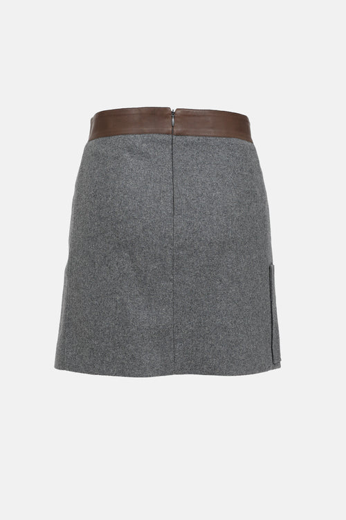 Brunello Cucinelli Wool Midi Skirt