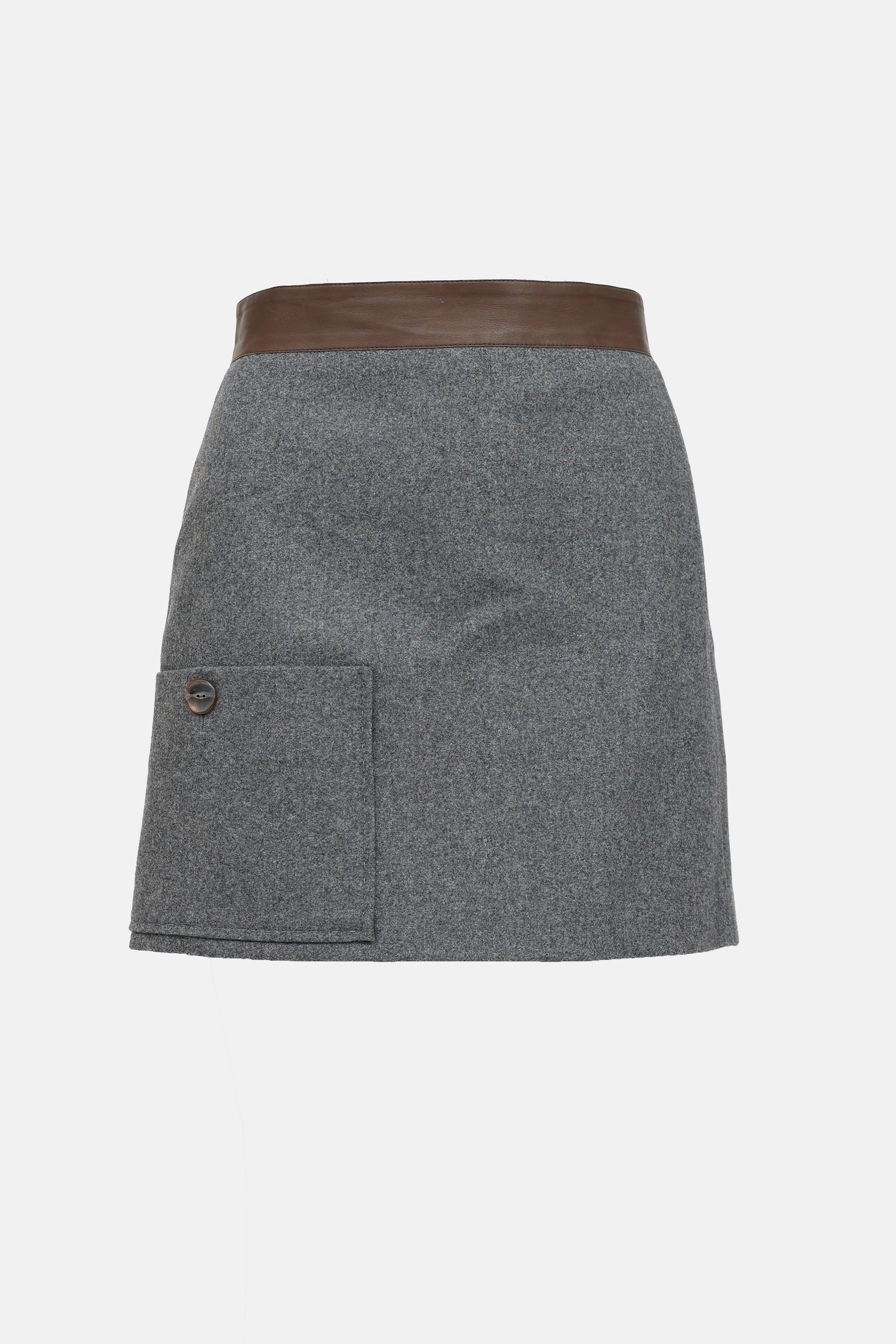 Brunello Cucinelli Wool Midi Skirt