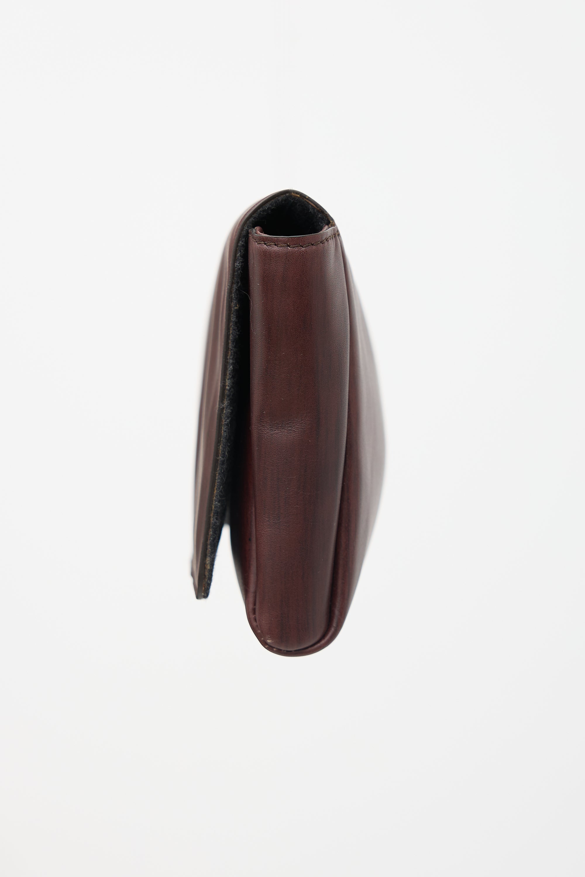 Brunello Cucinelli Leather Beaded Strap Clutch