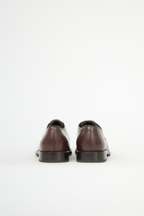 Brunello Cucinelli Leather Monili Derby