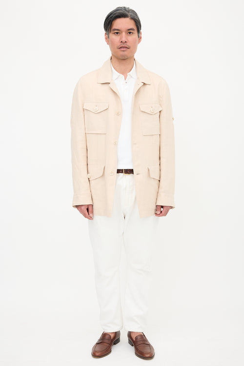 Brunello Cucinelli Linen & Wool Field Jacket