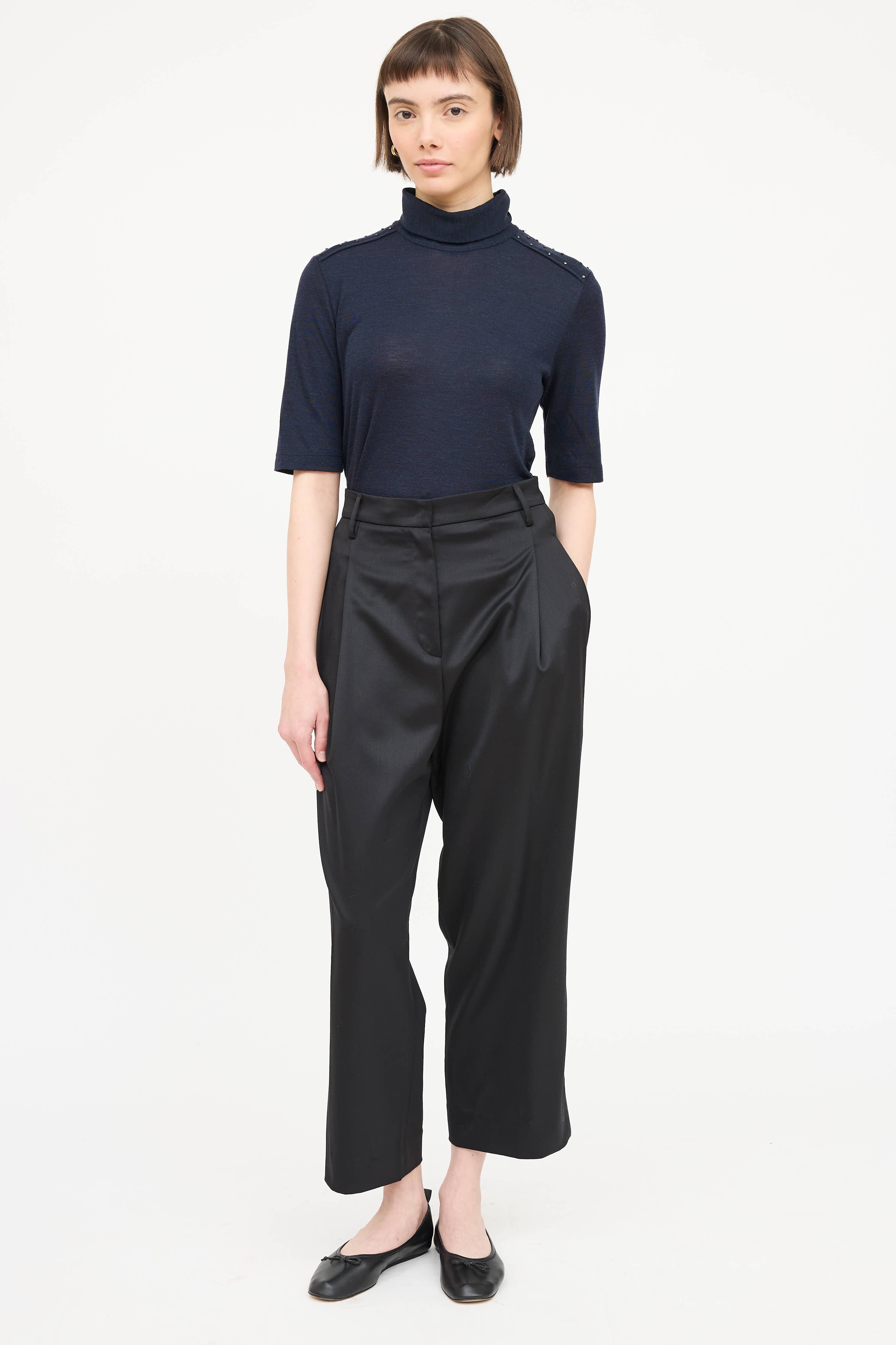 Brunello Cucinelli Wool Studded Top