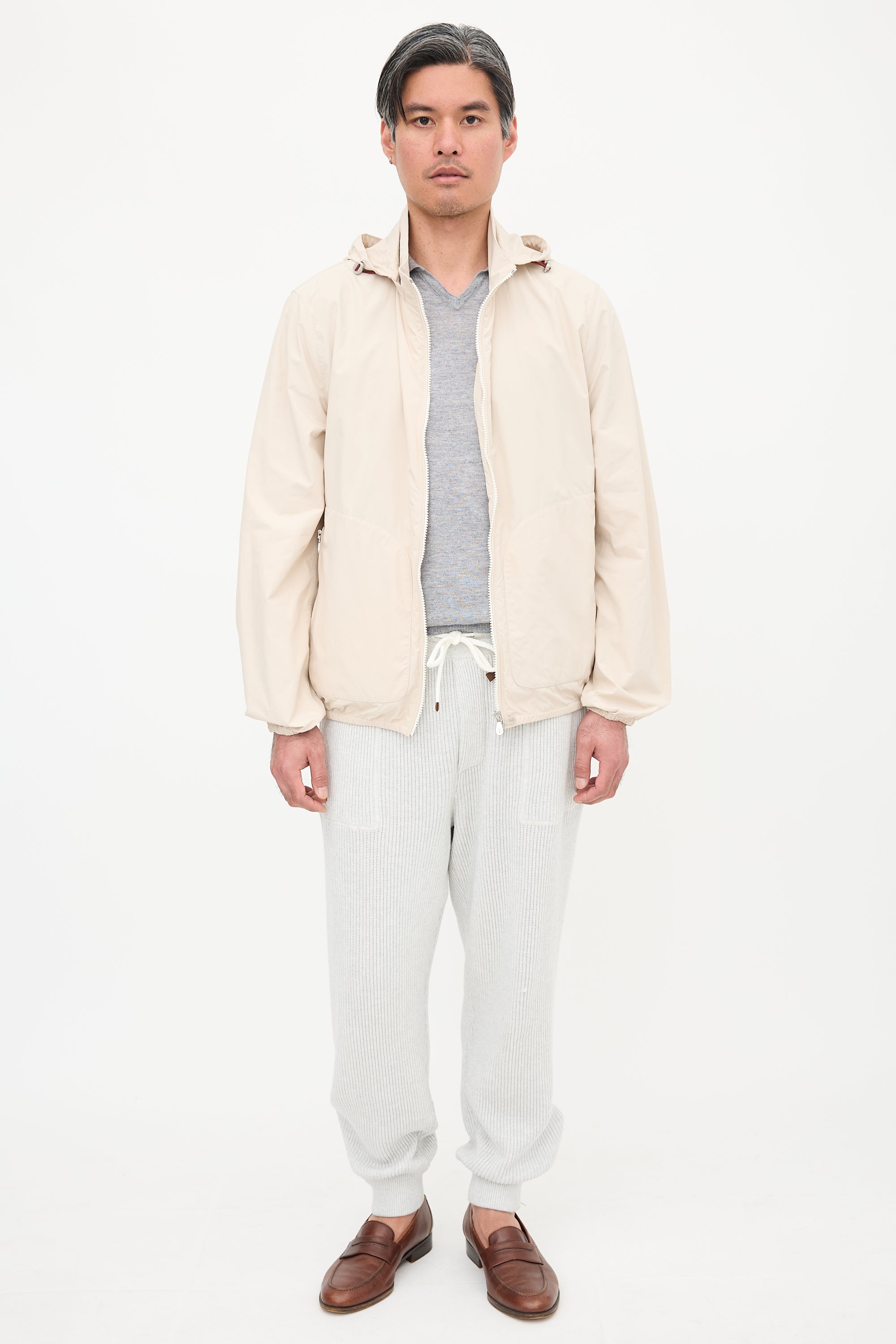 Brunello Cucinelli Nylon Hooded Jacket
