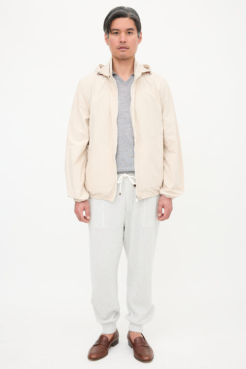 Brunello Cucinelli Nylon Hooded Jacket