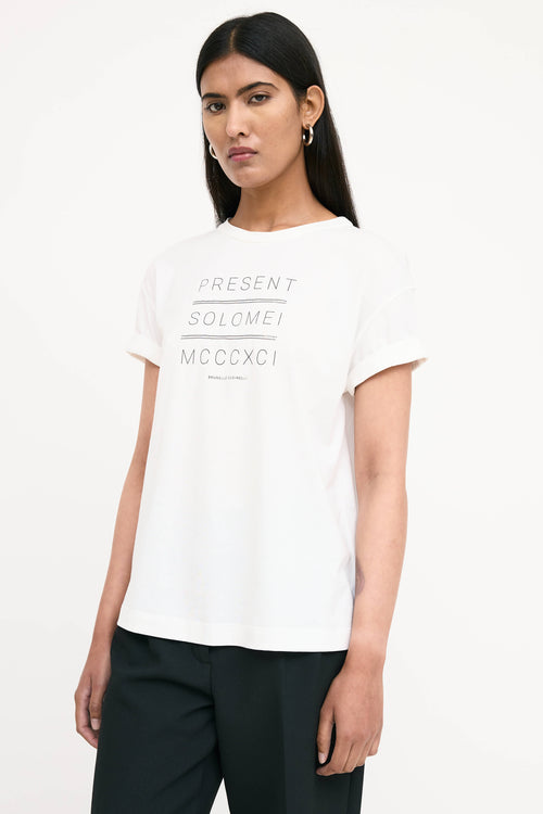 Brunello Cucinelli Present Monili Logo T-Shirt