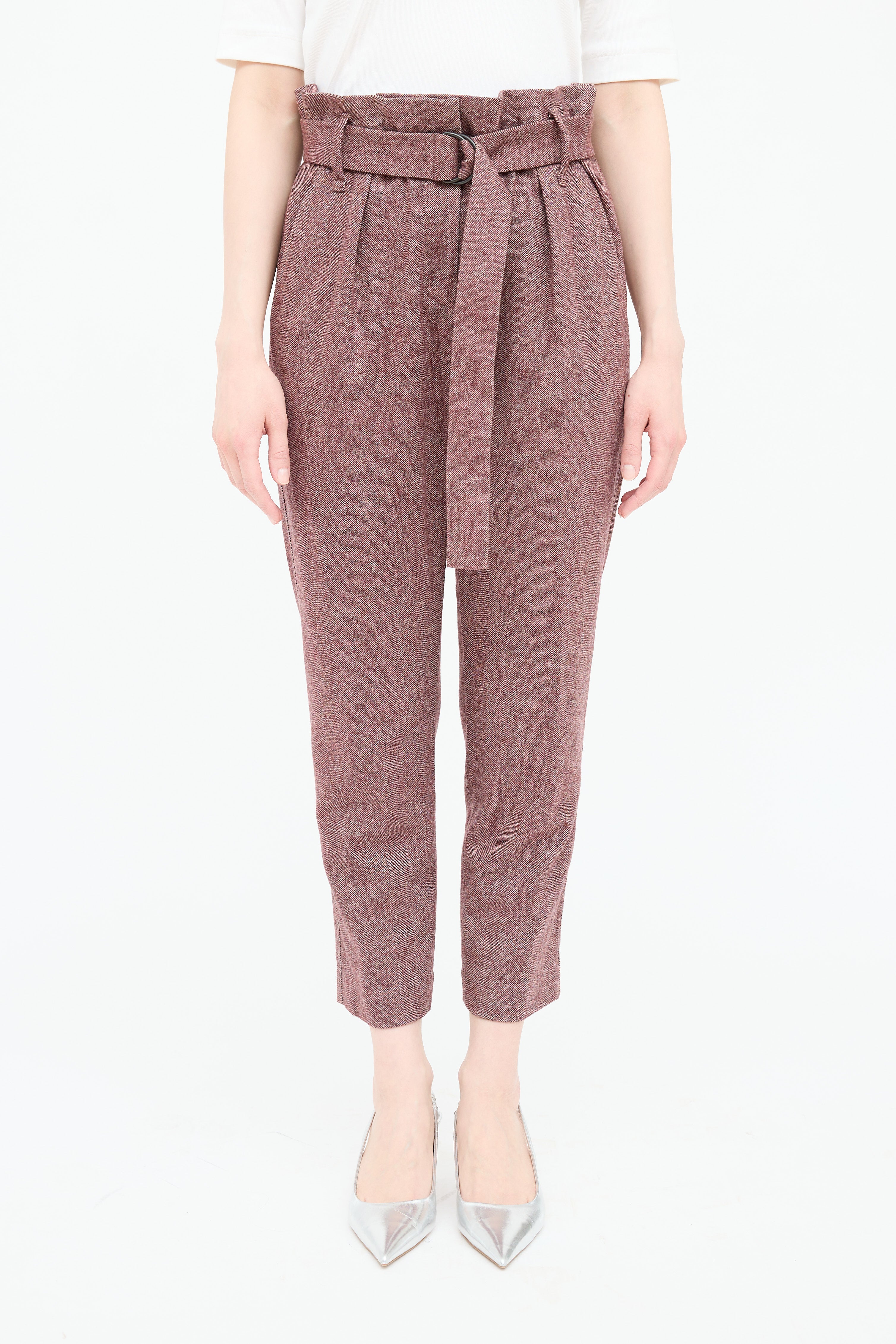 Brunello Cucinelli Wool Belted Pants