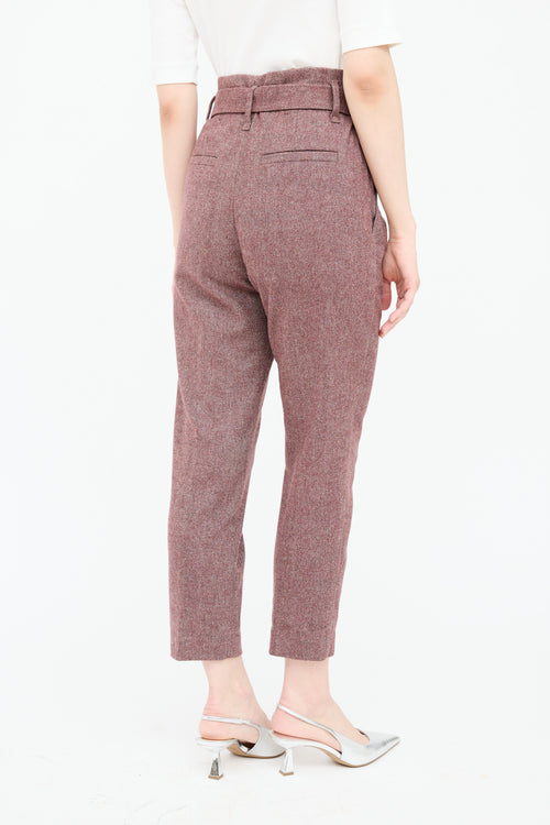 Brunello Cucinelli Wool Belted Pants