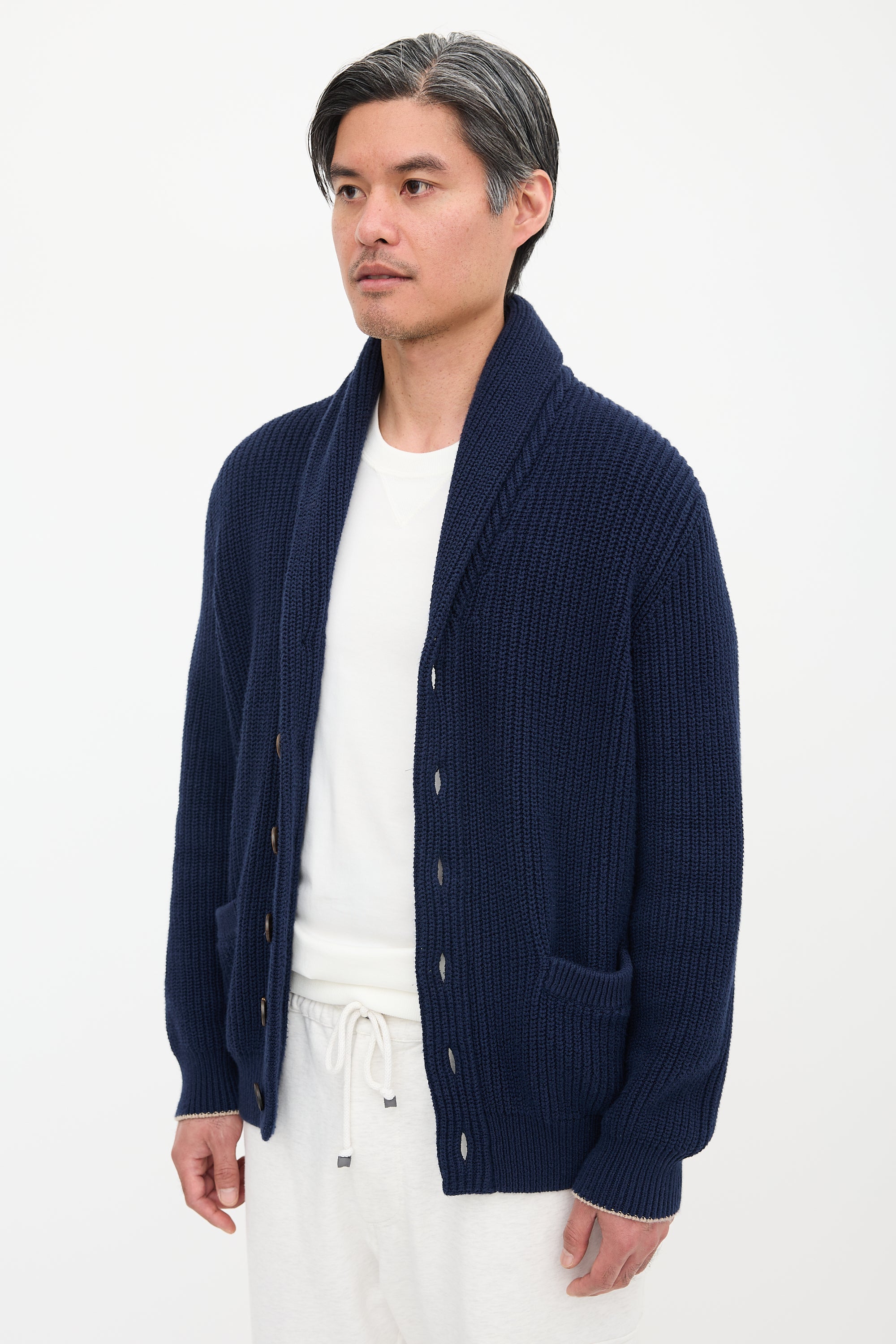 Brunello Cucinelli Rib Knit Cardigan