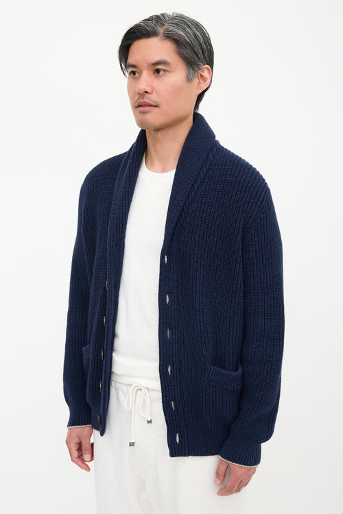 Brunello Cucinelli Rib Knit Cardigan