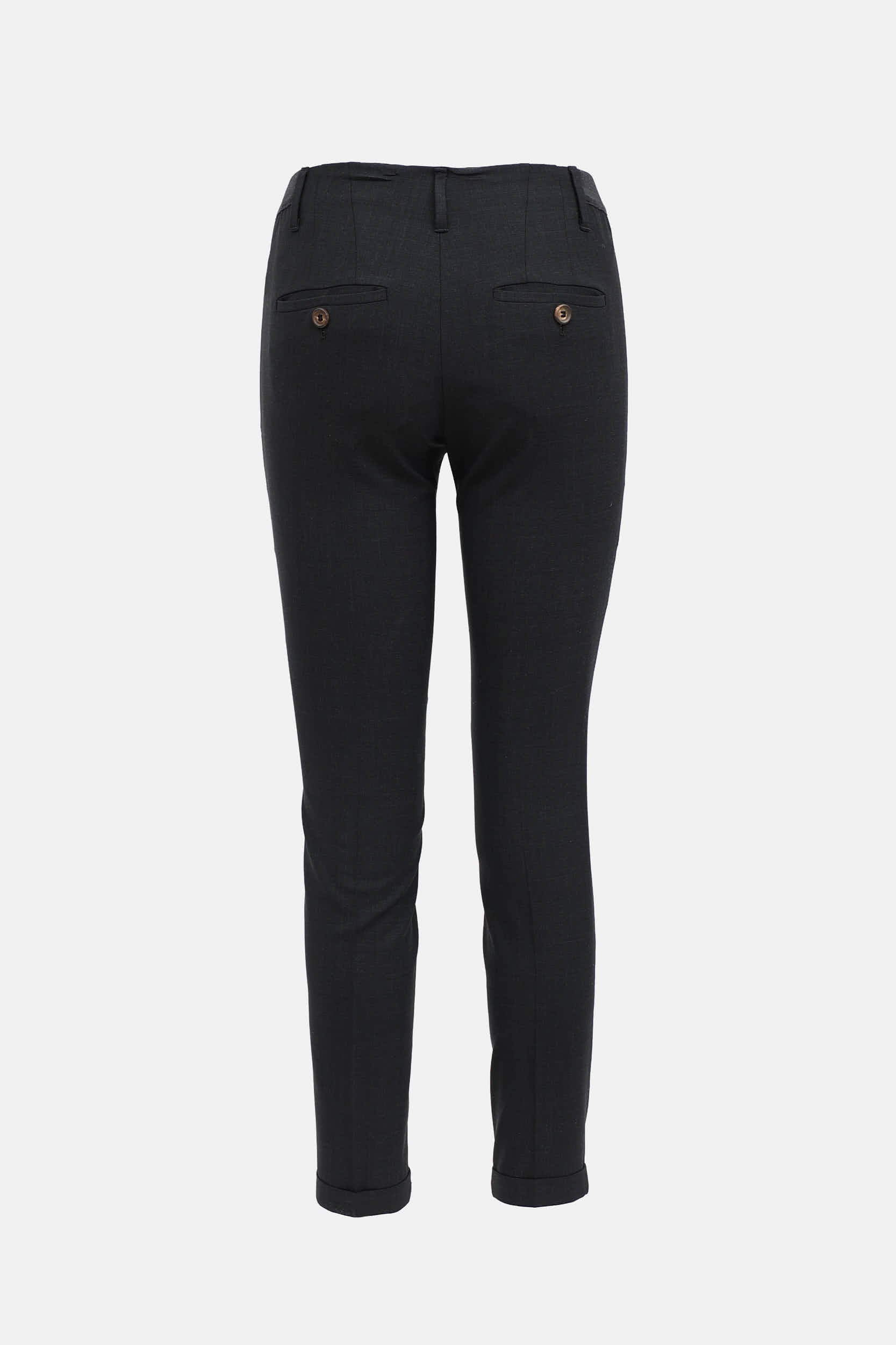 Brunello Cucinelli Wool Cuffed Slim Trouser