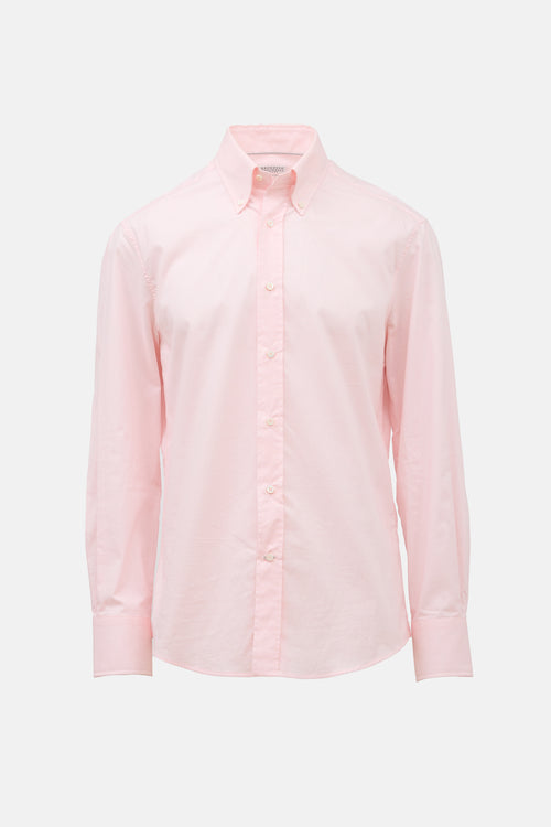 Brunello Cucinelli Slim Fit Button Down Shirt