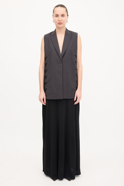 Brunello Cucinelli Wool Embellished Vest