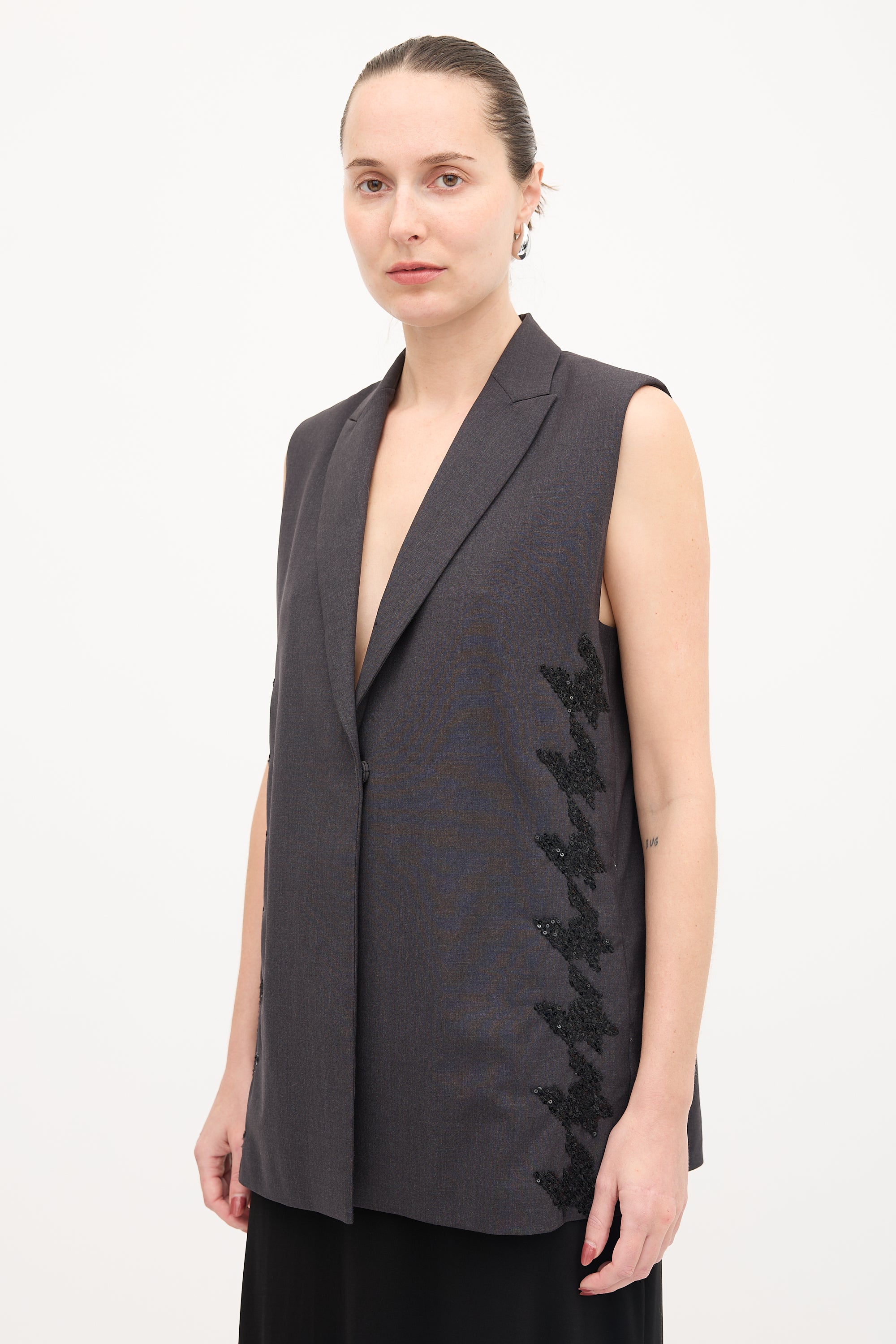 Brunello Cucinelli Wool Embellished Vest