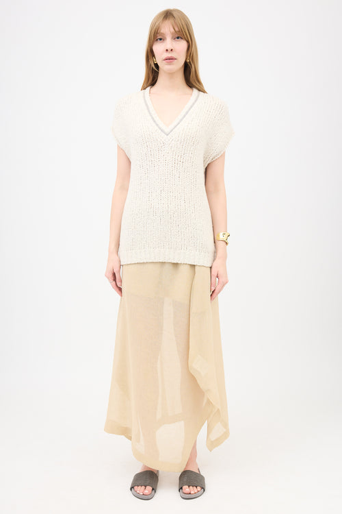 Brunello Cucinelli Wool Monili Sweater Vest