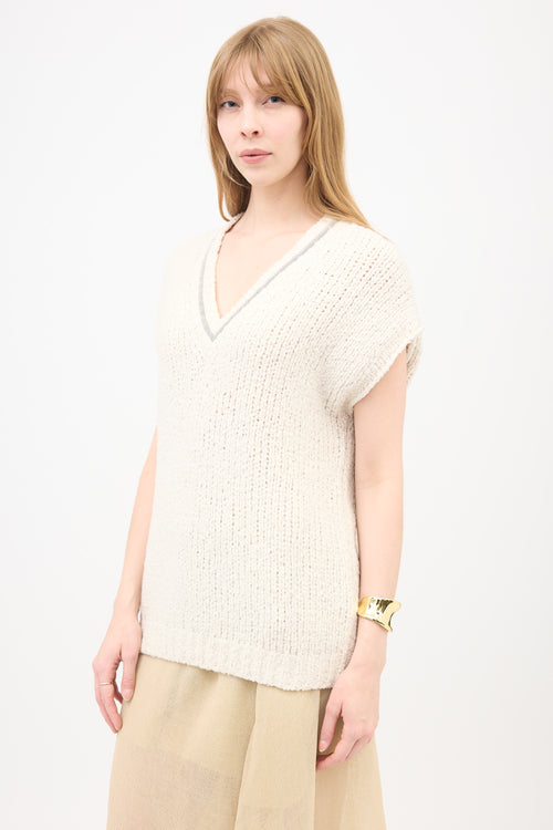 Brunello Cucinelli Wool Monili Sweater Vest